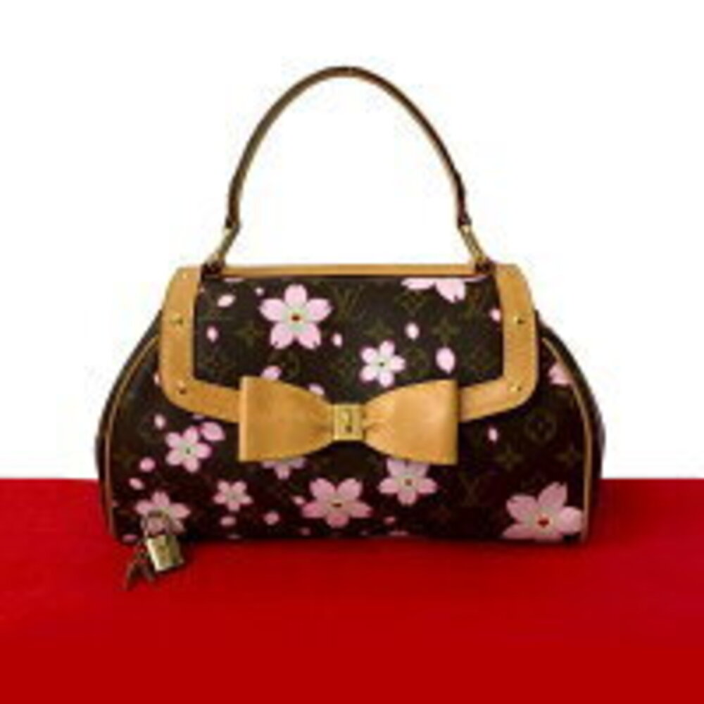 Louis Vuitton Sac Retro Monogram Cherry Blossom Murakami collaboration leather